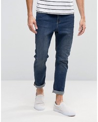 Cheap Monday Dropped Tapered Jeans Pure Blue