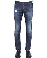 DSQUARED2 18cm Slim Fit Stretch Dark Denim Jeans