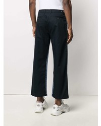 Valentino Dual Material Denim Trousers