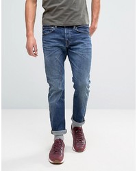 Edwin Ed 55 Regular Tapered Jeans Contrast Clean Wash