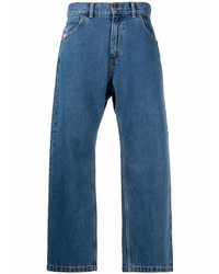 PACCBET Embroidered Design Denim Jeans