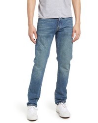 Topman Essential Slim Fit Jeans In Mid Blue At Nordstrom