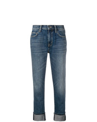 Current/Elliott Faded Cropped Jeans