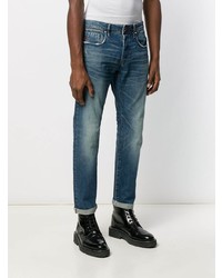 G-Star Raw Research Faded Mid Rise Destroyed Regular Jeans