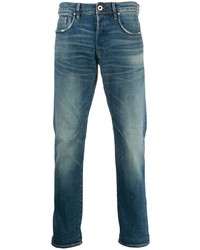 G-Star Raw Research Faded Mid Rise Destroyed Regular Jeans
