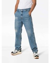 Ader Error Faded Straight Cotton Jeans