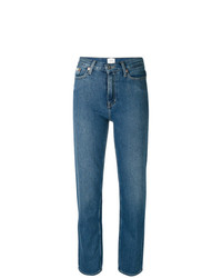 Ck Jeans Fitted Straight Leg Jeans