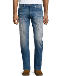 G Star G Star Faded Denim Jeans With Paint Details Scatter Denim