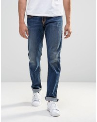 True Religion Geno With Flap Super T Straight Jean In Lake View Wash