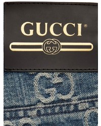 Gucci Gg Jacquard Straight Leg Jeans