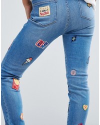 Tommy Hilfiger Gigi Hadid High Waist Jean With Patches