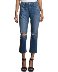 Tularosa Hailey Straight Fit Cropped Jeans Blue