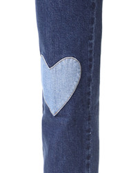 Stella McCartney Heart Patch Crop Jeans