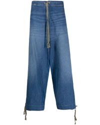 Greg Lauren Hybrid Loose Fit Drawstring Jeans