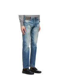 Junya Watanabe Indigo Levis Edition Wool Tweed Jeans