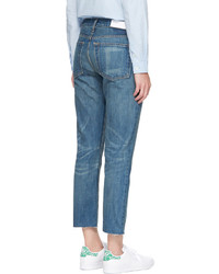 RE/DONE Indigo Relaxed Crop Jeans