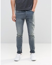 Jack and Jones Jack Jones Straight Fit Jeans In Mid Wash