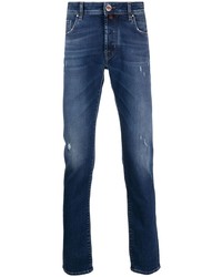 Jacob Cohen Jacob Cohn Distressed Slim Straight Leg Jeans