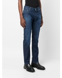 Jacob Cohen Jacob Cohn Logo Patch Straight Leg Jeans