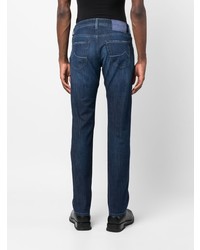 Jacob Cohen Jacob Cohn Logo Patch Straight Leg Jeans