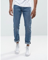Esprit Jeans In Straight Fit Washed Blue Organic Denim