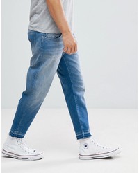 Selected Homme Jeans In Tapered Fit With Cropped Leg