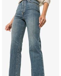 Eve Denim Juliette High Waisted Straight Leg Cotton Jeans