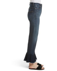 Rebecca Taylor La Vie Ruffle Hem Jeans
