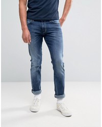 Wrangler Larson Regular Slim Fit Jeans Soft Stroke Wash
