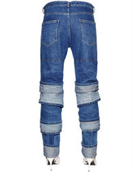 Y/Project Layered Cuffs Cotton Denim Jeans