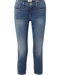 Frame Le Garcon Cropped Mid Rise Slim Leg Jeans