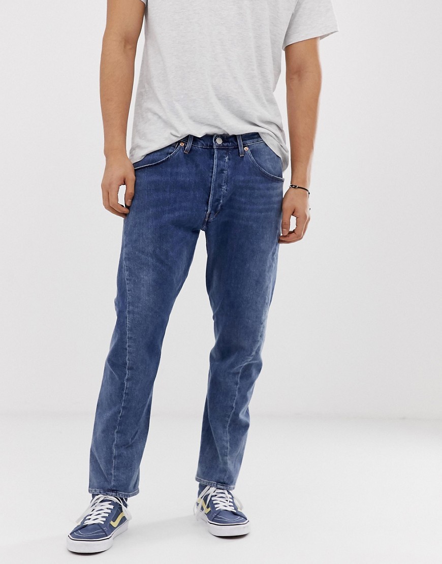 Levi's Levis Engineered Twist Hem Regular Tapered Jeans In Mid 