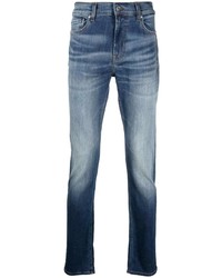 7 For All Mankind Light Wash Slim Cut Jeans