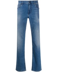 7 For All Mankind Light Wash Straight Leg Jeans