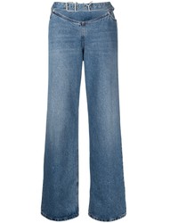 Y/Project Logo Buckle Loose Fit Jeans