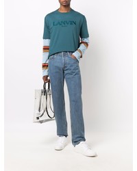 Lanvin Logo Patch Denim Jeans
