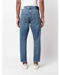Calvin Klein Logo Patch Mid Rise Tapered Jeans