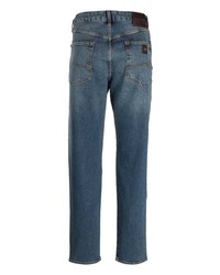 Armani Exchange Logo Patch Straight Leg Jeans