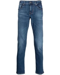 7 For All Mankind Logo Patch Tapered Jeans
