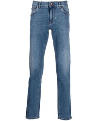 Dolce & Gabbana Logo Plaque Straight Leg Jeans