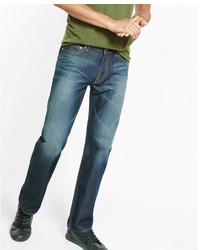 Express Loose Boot Dark Wash 100% Cotton Jeans