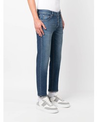 PT TORINO Low Rise Stretch Cotton Cropped Jeans