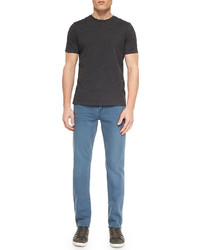 7 For All Mankind Luxe Performance Slimmy Light Blue Jeans Slate