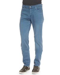 7 For All Mankind Luxe Performance Slimmy Light Blue Jeans Slate
