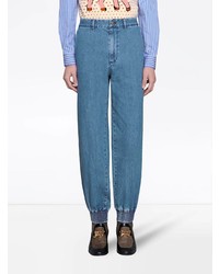 Gucci Marble Washed Denim Track Pants