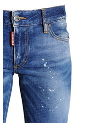 Dsquared2 Medium Waist Cropped Twiggy Denim Jeans