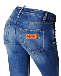Dsquared2 Medium Waist Cropped Twiggy Denim Jeans