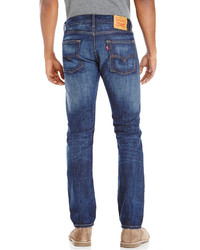 Levi's Medium Wash 513 Slim Straight Jeans