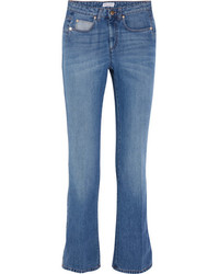 Sonia Rykiel Mid Rise Straight Leg Jeans Blue