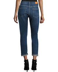 MiH Jeans Mih Tomboy Cropped Denim Jeans Blue